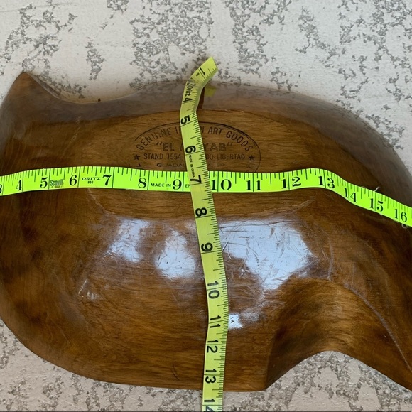 El Mayan Indian Art wooden bowl - Picture 4 of 12